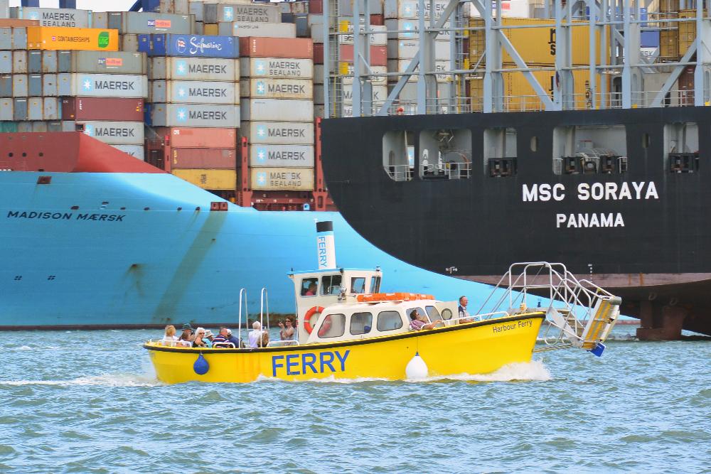 Harwich Harbour Ferry, Puffin Billi, Taurus, ex- life boat ss canberra.